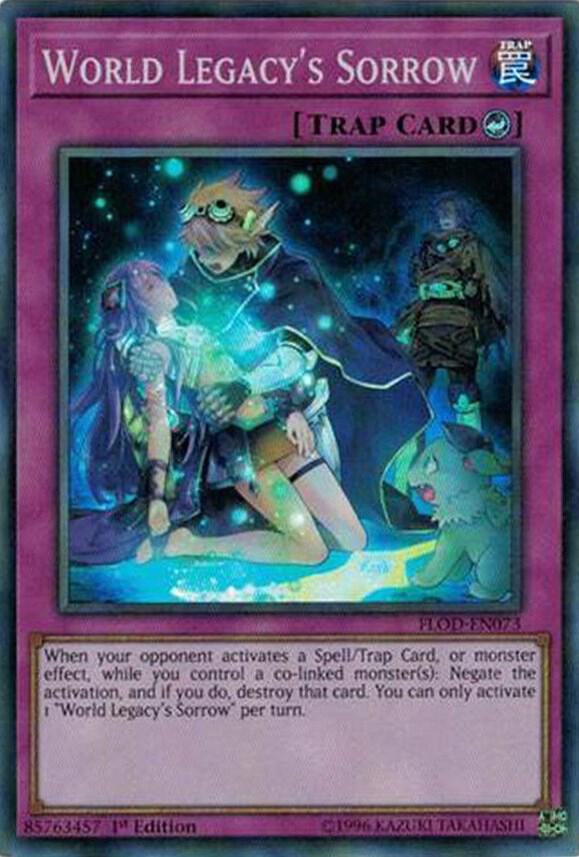 World Legacy's Sorrow FLOD-EN073 card from Flames of Destruction