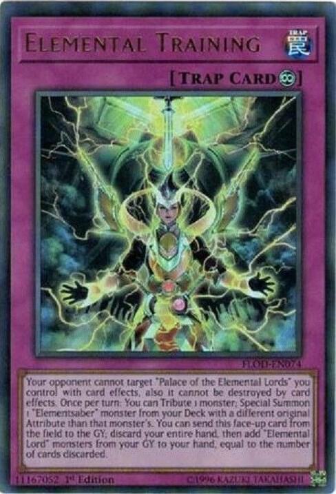 Elemental Training FLOD-EN074 card from Flames of Destruction