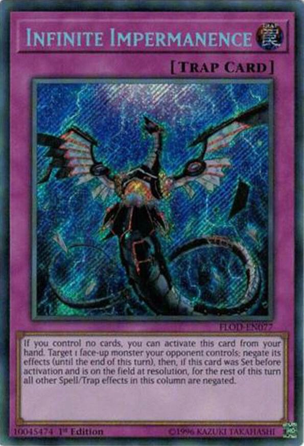 Infinite Impermanence FLOD-EN077 card from Flames of Destruction