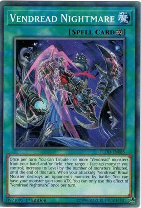 Vendread Nightmare FLOD-EN085 card from Flames of Destruction