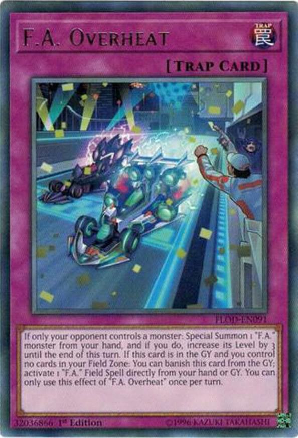 F.A. Overheat FLOD-EN091 card from Flames of Destruction
