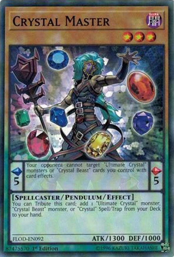 Crystal Master FLOD-EN092 card from Flames of Destruction