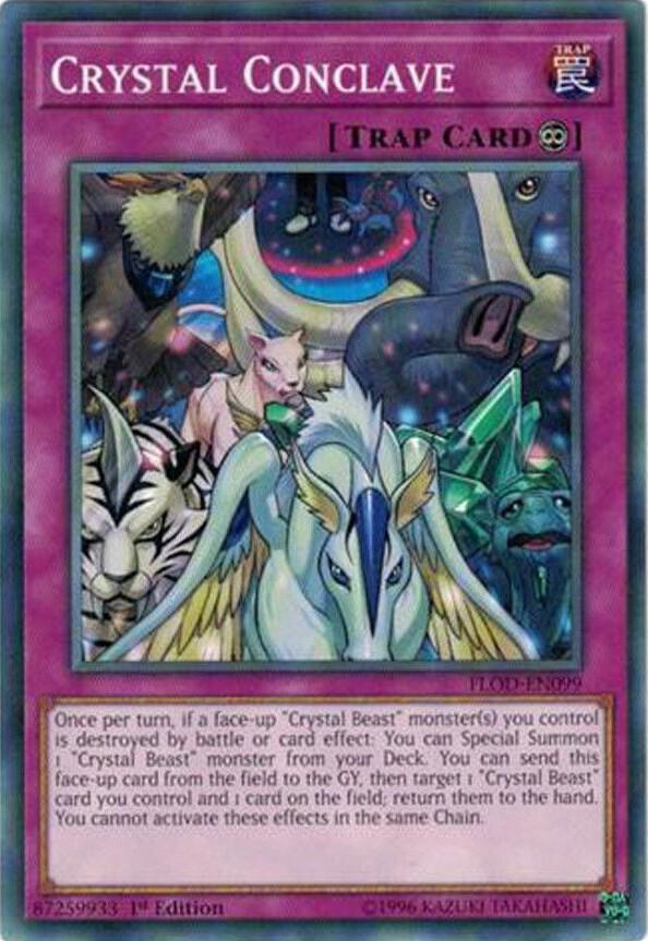 Crystal Conclave FLOD-EN099 card from Flames of Destruction