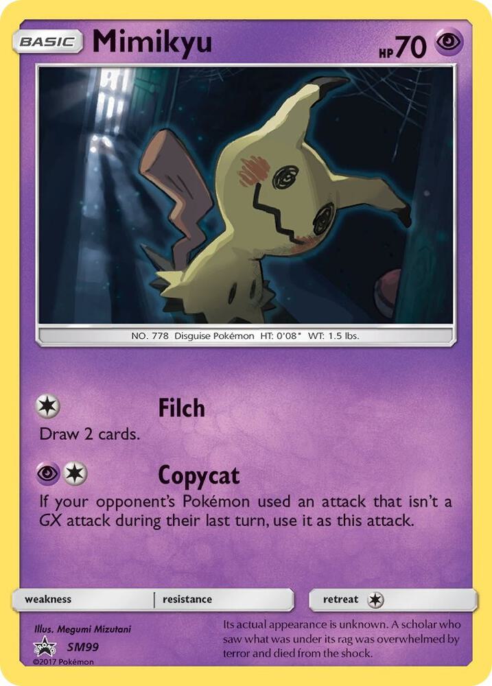 Mimikyu SM99 card from SM Promos