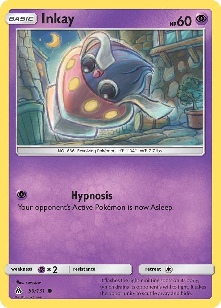 Inkay 50/131 card from SM - Forbidden Light