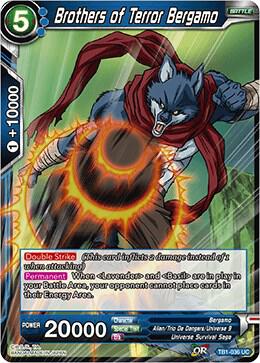 Brothers of Terror Bergamo TB1-036 card from Tournament of Power