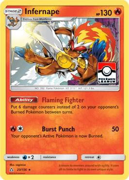 Infernape - 23/156 (Pokemon League) 023/156 card from League & Championship Cards