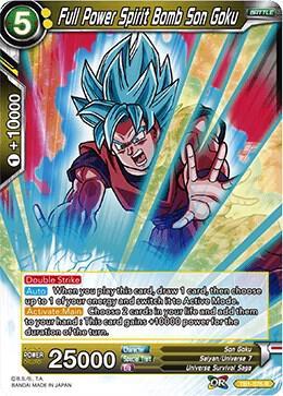 Full Power Spirit Bomb Son Goku TB1-075 card from Tournament of Power