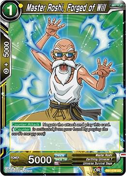 Master Roshi, Forged of Will TB1-076 card from Tournament of Power