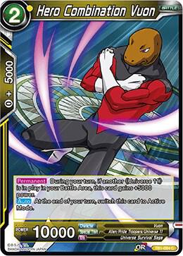 Hero Combination Vuon TB1-084 card from Tournament of Power