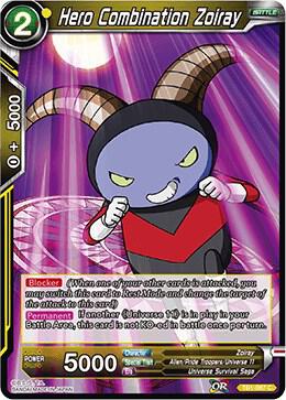 Hero Combination Zoiray TB1-087 card from Tournament of Power