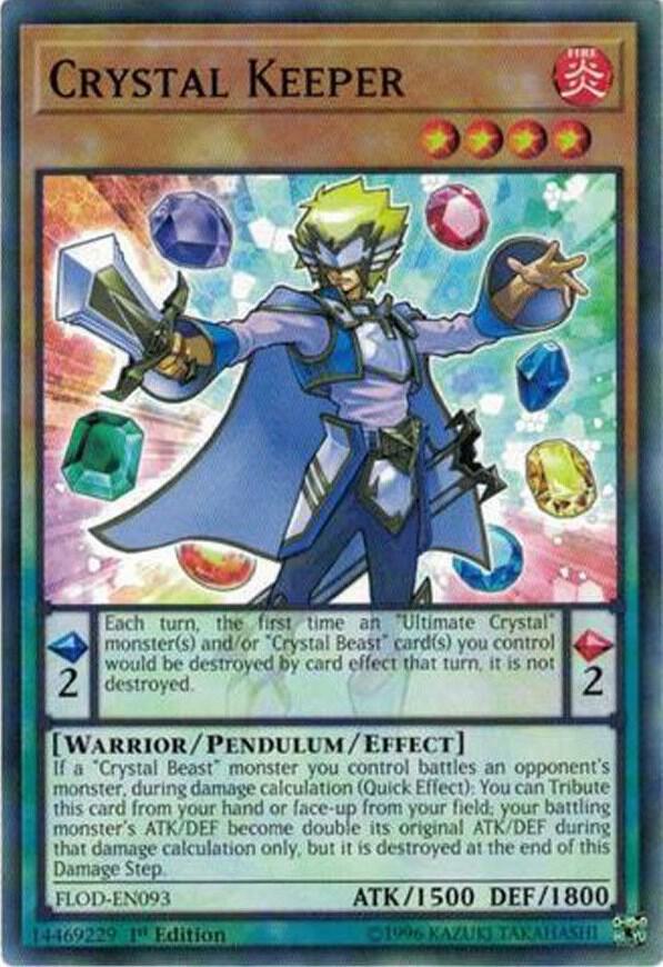 Crystal Keeper FLOD-EN093 card from Flames of Destruction