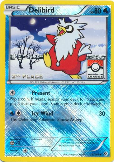 Delibird - 38/149 (Pokemon League) [2nd Place] 038/149 card from League & Championship Cards