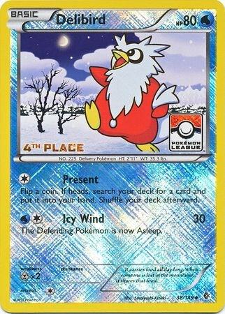 Delibird - 38/149 (Pokemon League) [4th Place] 038/149 card from League & Championship Cards