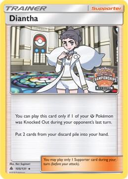 Diantha (Regional Championships) 105/131 card from League & Championship Cards