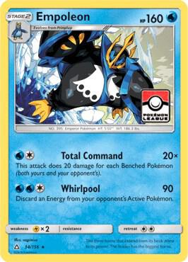 Empoleon - 34/156 (Pokemon League) 034/156 card from League & Championship Cards