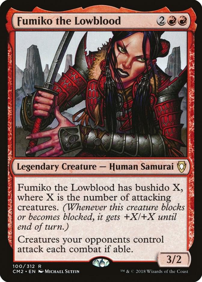 Fumiko the Lowblood 100 card from Commander Anthology Volume II