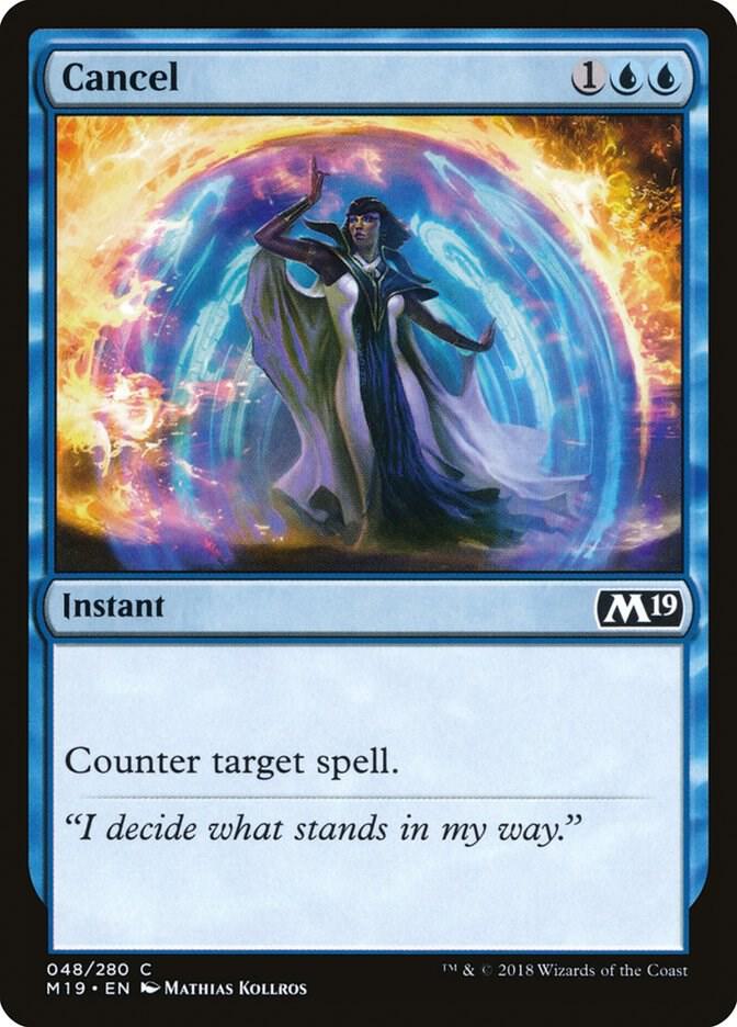 Cancel 48 card from Core Set 2019