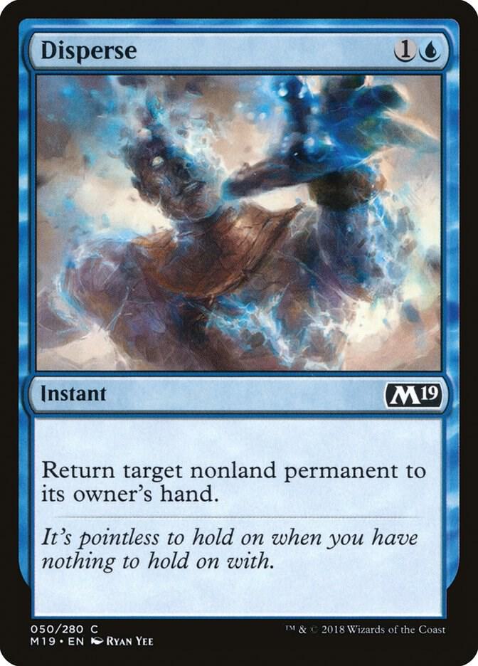 Disperse 50 card from Core Set 2019