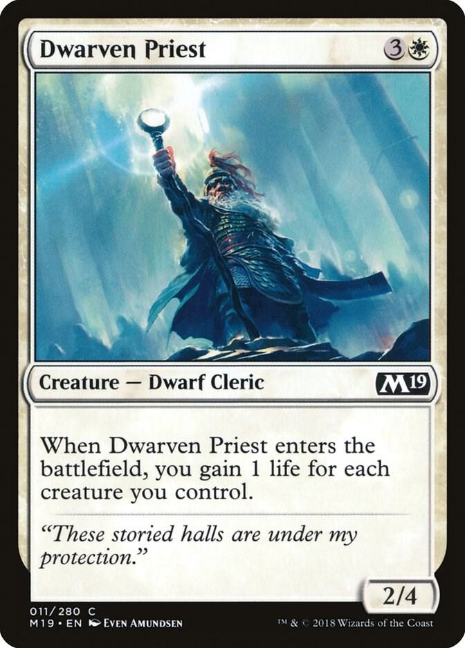 Dwarven Priest 11 card from Core Set 2019
