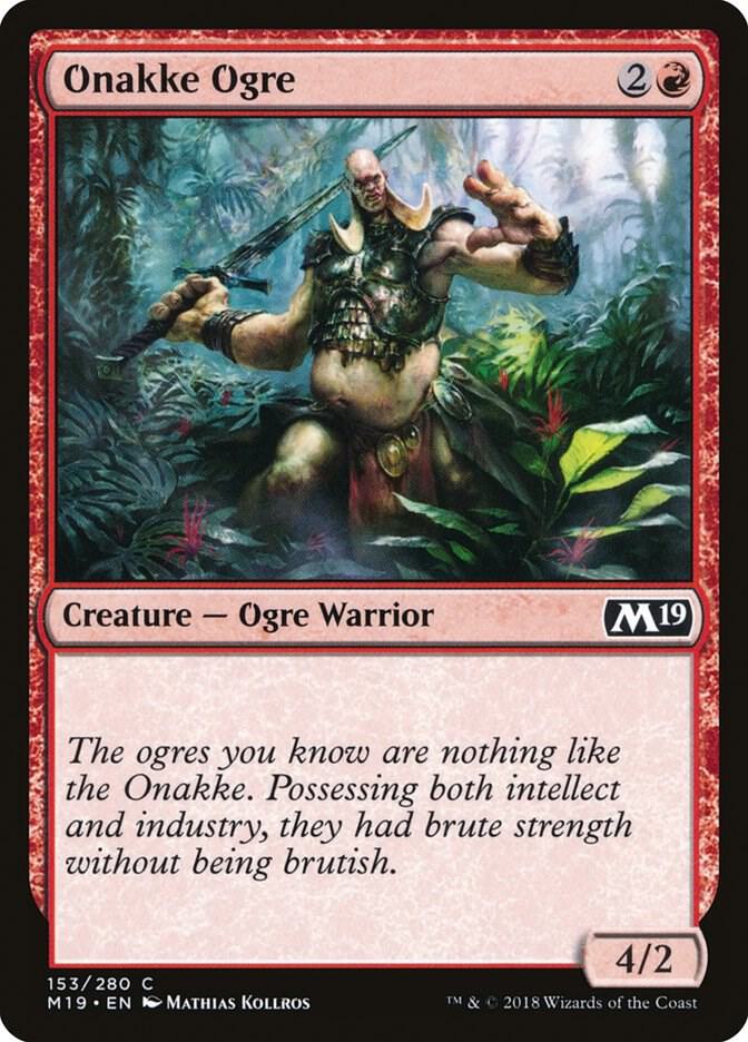Onakke Ogre 153 card from Core Set 2019