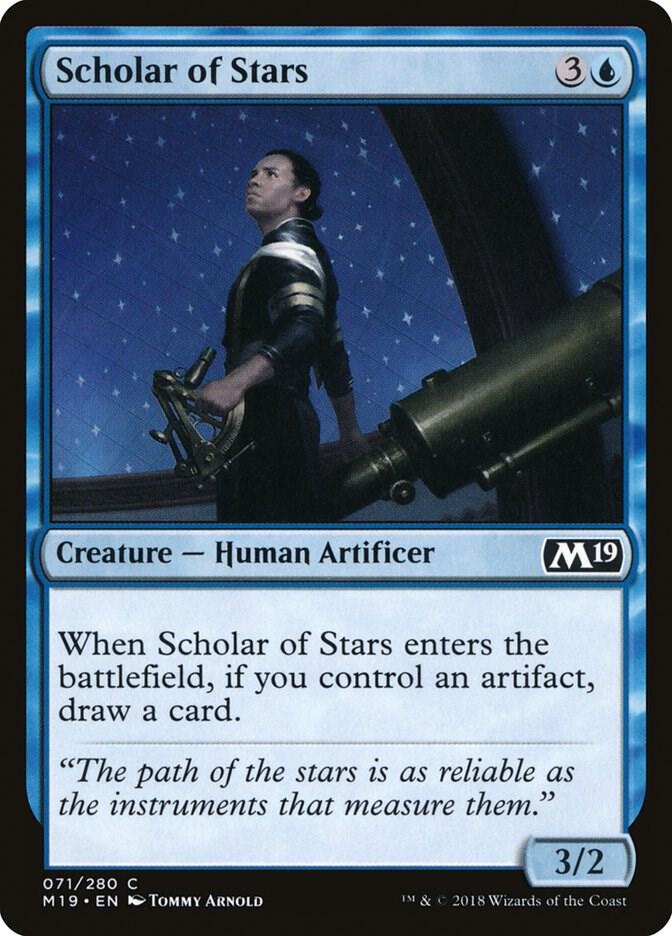 Scholar of Stars 71 card from Core Set 2019
