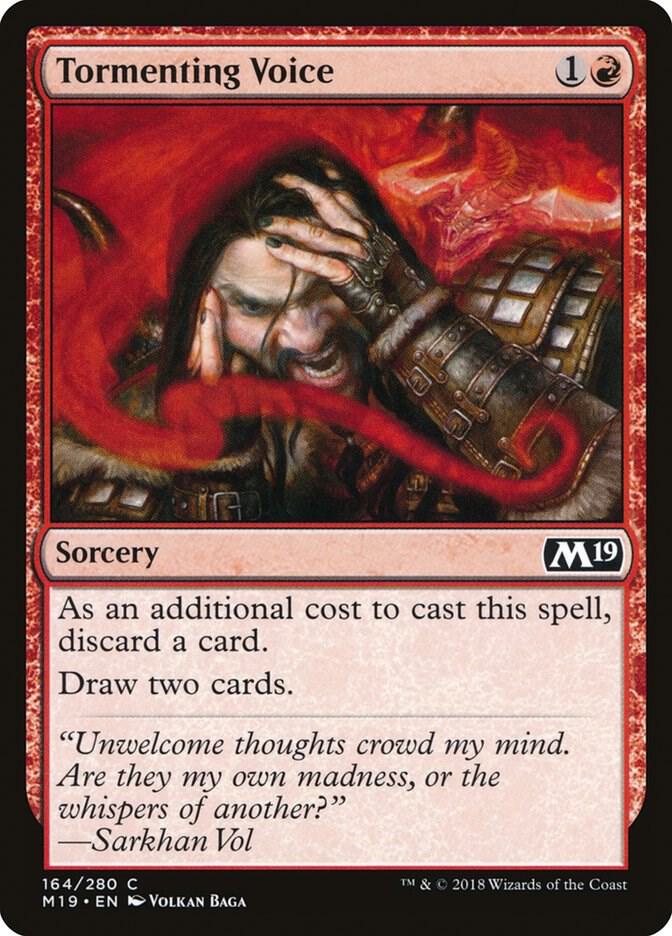 Tormenting Voice 164 card from Core Set 2019