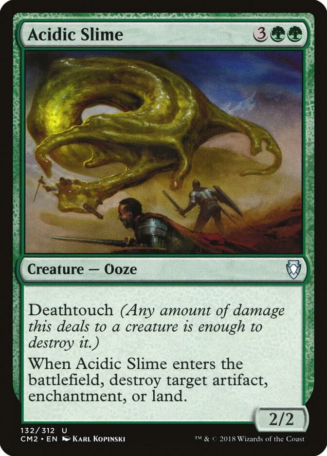 Acidic Slime 132 card from Commander Anthology Volume II