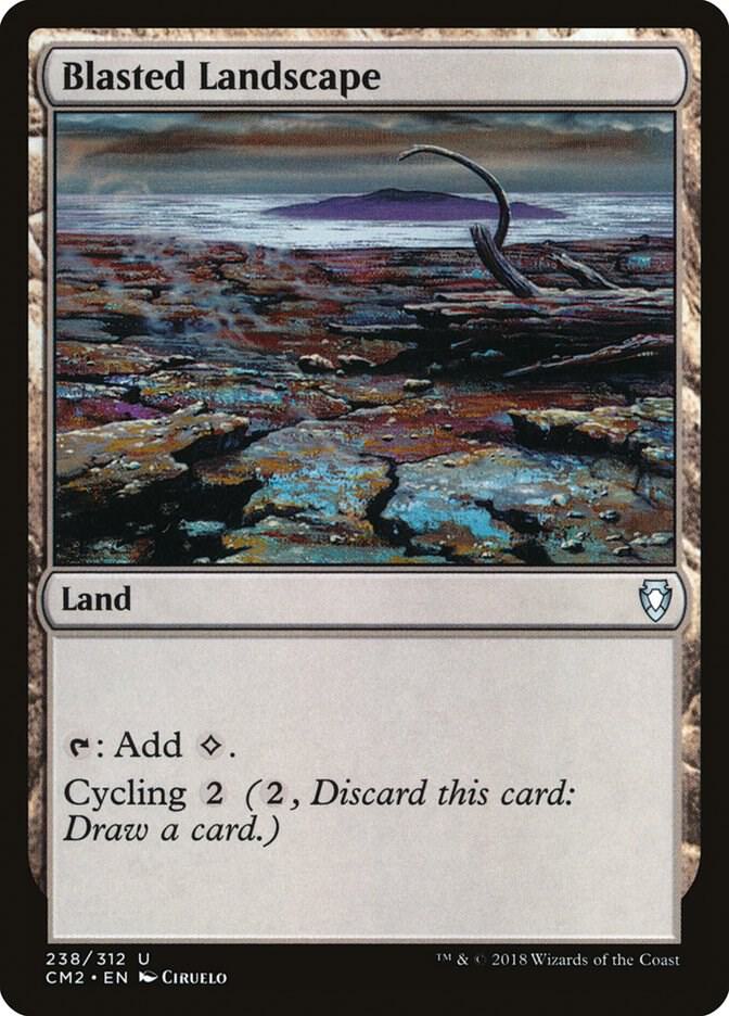 Blasted Landscape 238 card from Commander Anthology Volume II