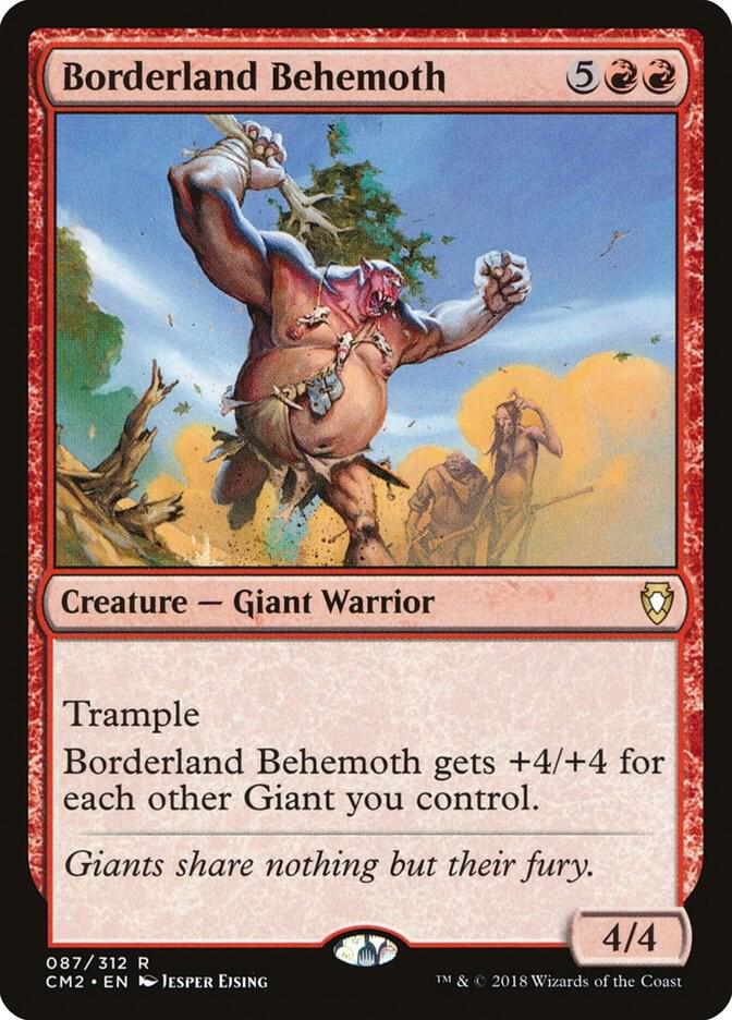 Borderland Behemoth 87 card from Commander Anthology Volume II