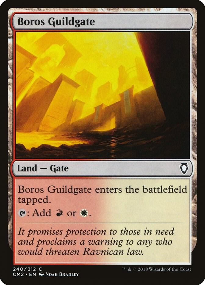 Boros Guildgate 240 card from Commander Anthology Volume II