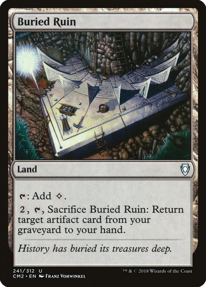 Buried Ruin 241 card from Commander Anthology Volume II