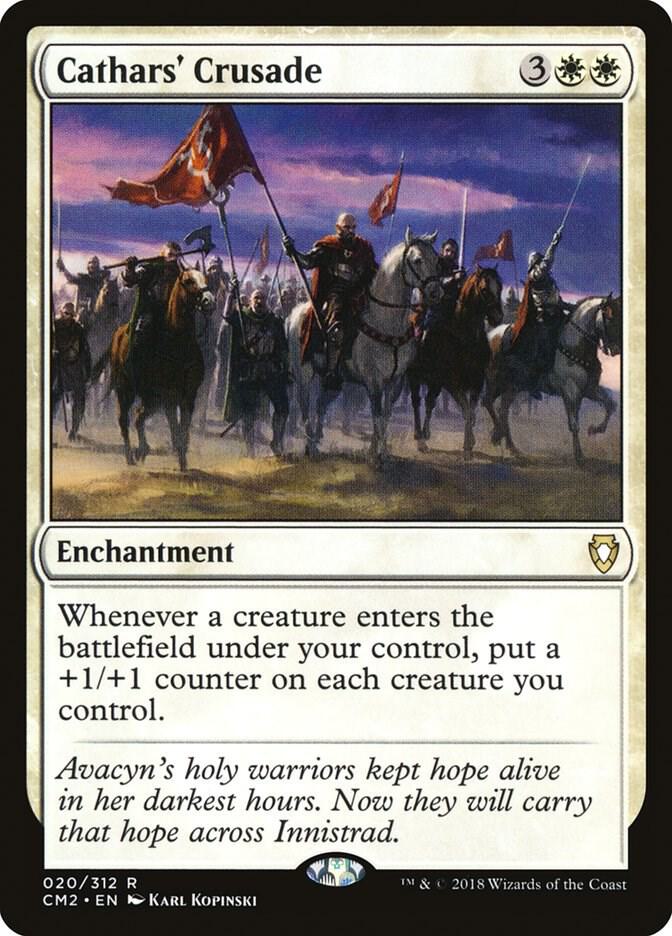 Cathars' Crusade 20 card from Commander Anthology Volume II