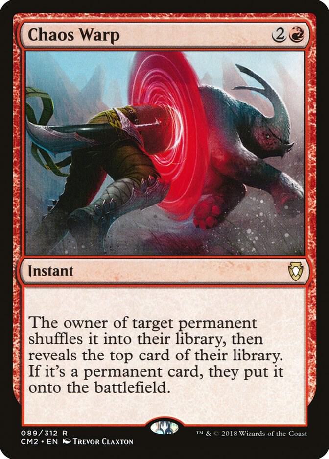 Chaos Warp 89 card from Commander Anthology Volume II