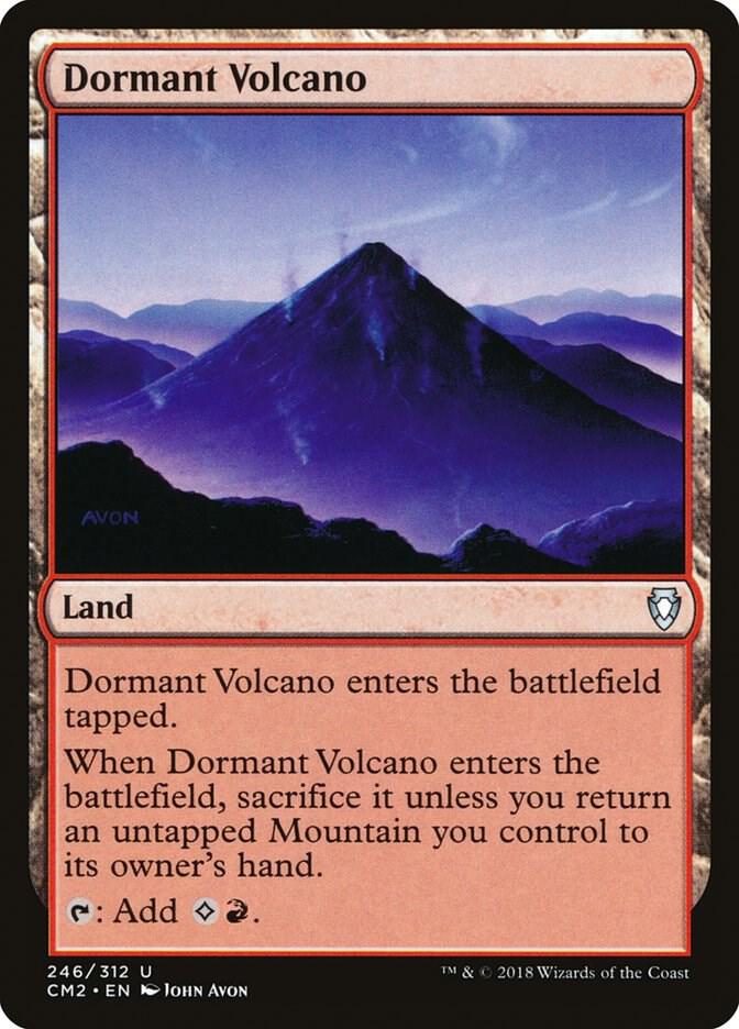 Dormant Volcano 246 card from Commander Anthology Volume II