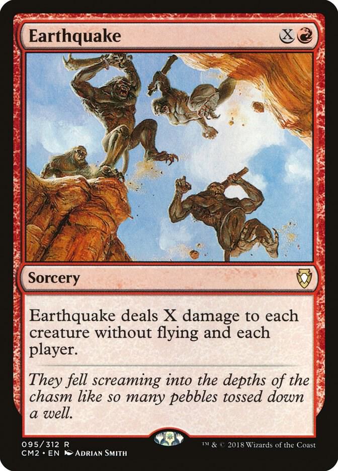 Earthquake 95 card from Commander Anthology Volume II