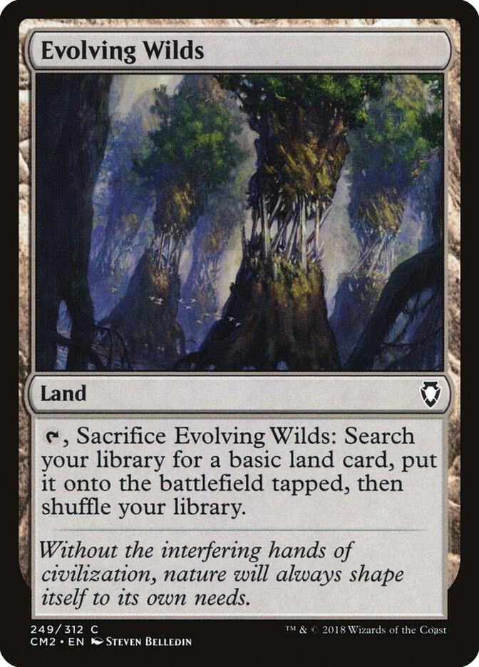 Evolving Wilds 249 card from Commander Anthology Volume II