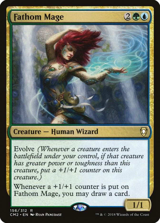 Fathom Mage 156 card from Commander Anthology Volume II