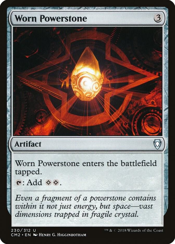 Worn Powerstone 230 card from Commander Anthology Volume II