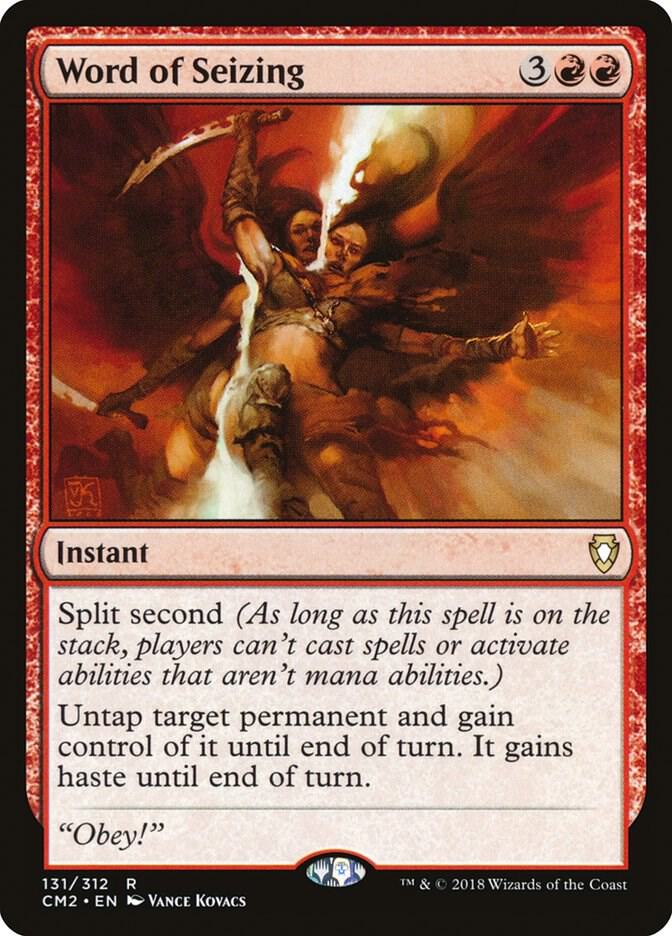 Word of Seizing 131 card from Commander Anthology Volume II