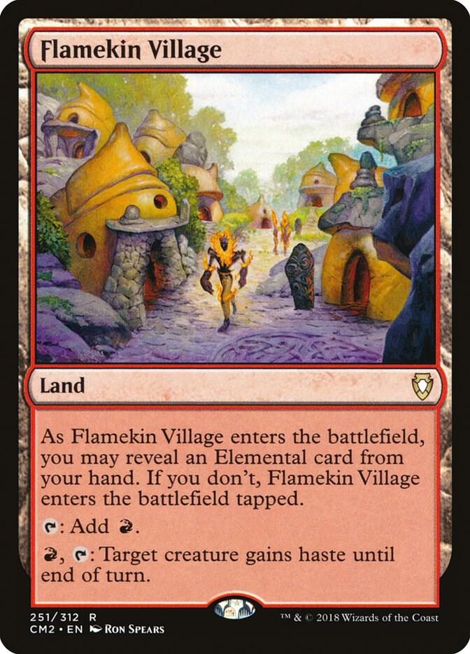 Flamekin Village 251 card from Commander Anthology Volume II