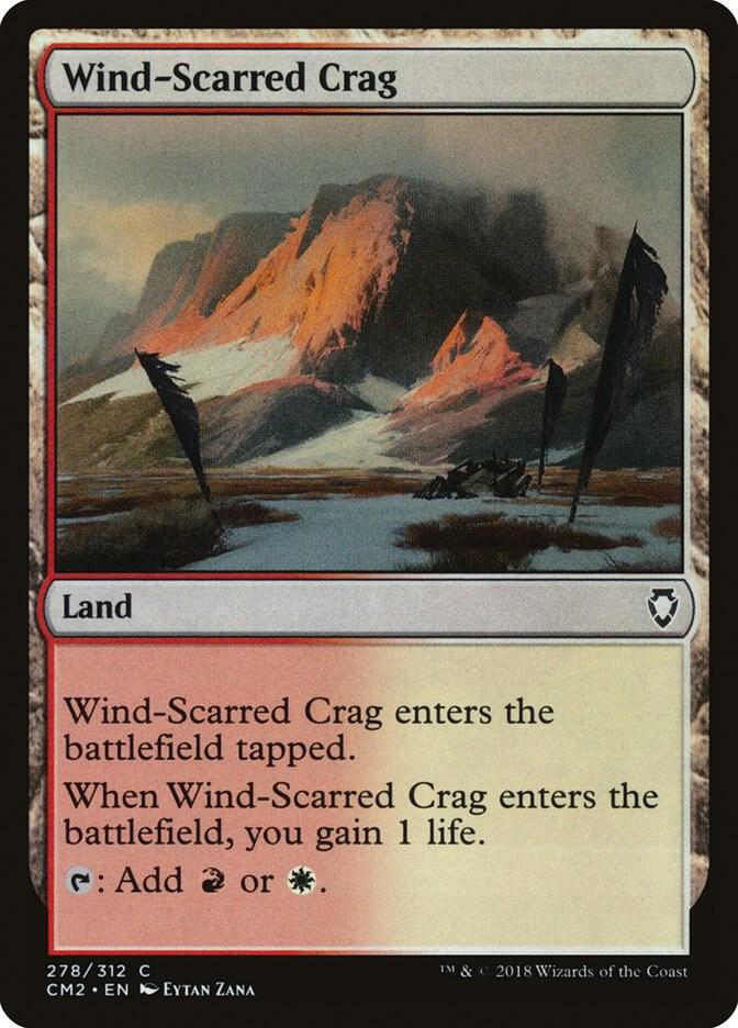 Wind-Scarred Crag 278 card from Commander Anthology Volume II