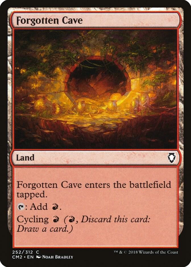 Forgotten Cave 252 card from Commander Anthology Volume II