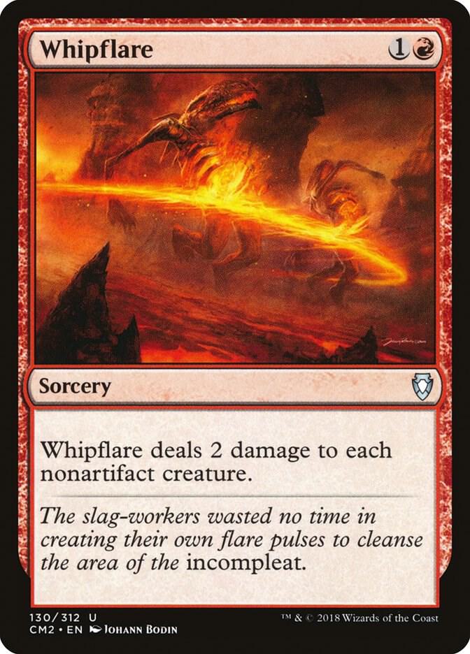 Whipflare 130 card from Commander Anthology Volume II