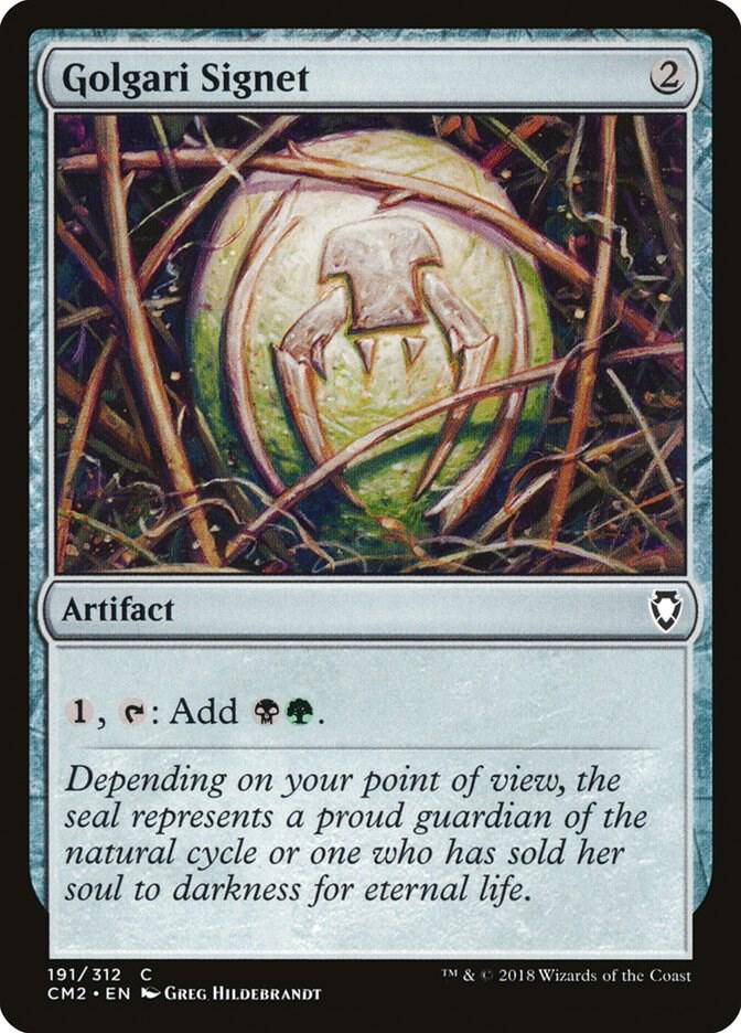 Golgari Signet 191 card from Commander Anthology Volume II