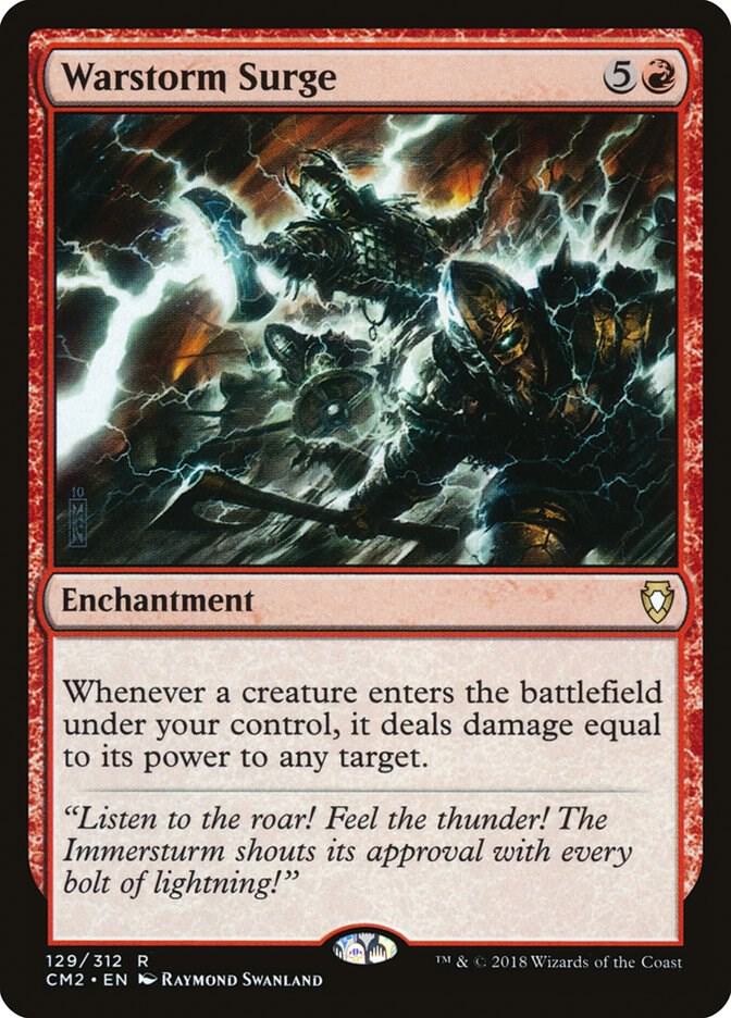 Warstorm Surge 129 card from Commander Anthology Volume II