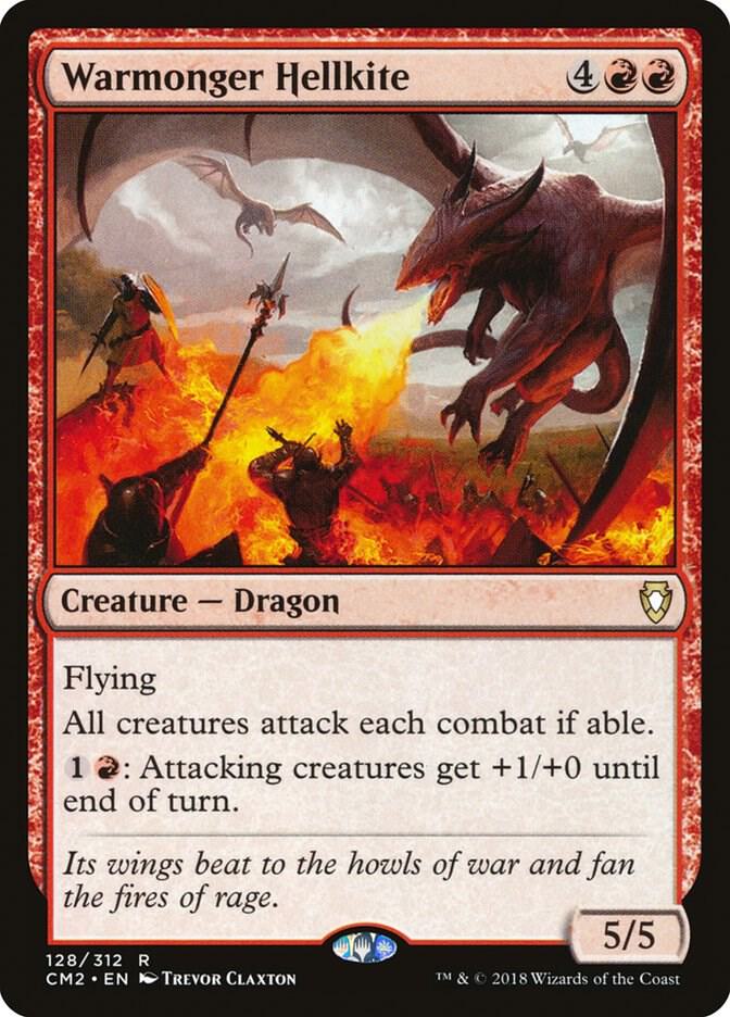 Warmonger Hellkite 128 card from Commander Anthology Volume II