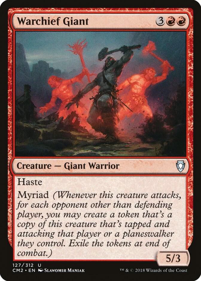 Warchief Giant 127 card from Commander Anthology Volume II