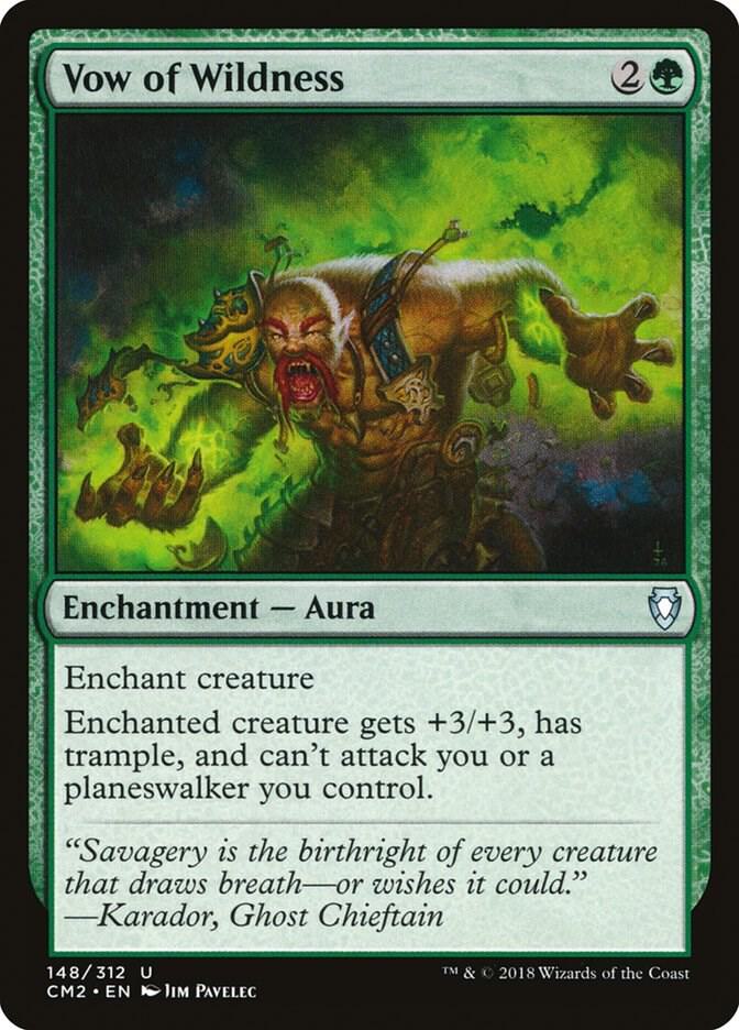 Vow of Wildness 148 card from Commander Anthology Volume II