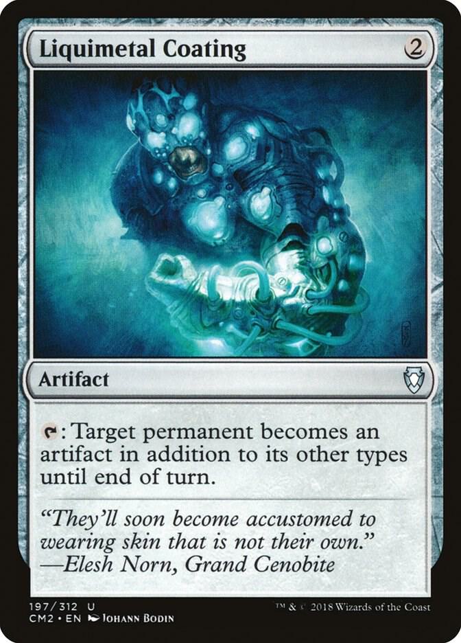 Liquimetal Coating 197 card from Commander Anthology Volume II